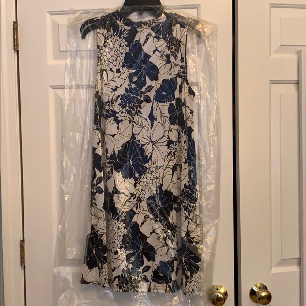 High neck swing dress